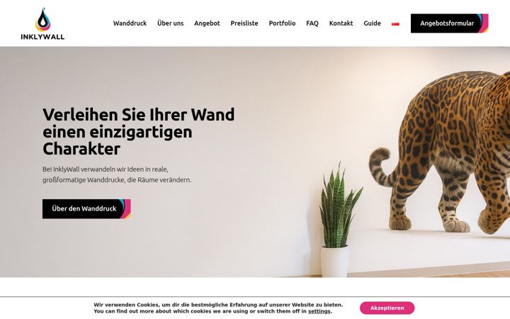Screenshot of inklywall.com
