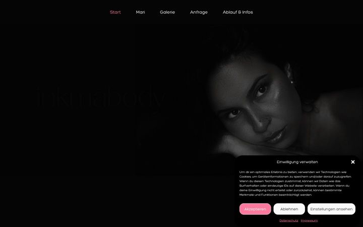 Screenshot of inkmabody.com