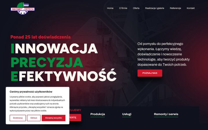 Screenshot of inkometertech.com