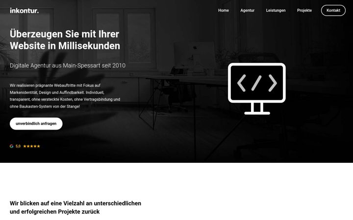 Screenshot of inkontur.de