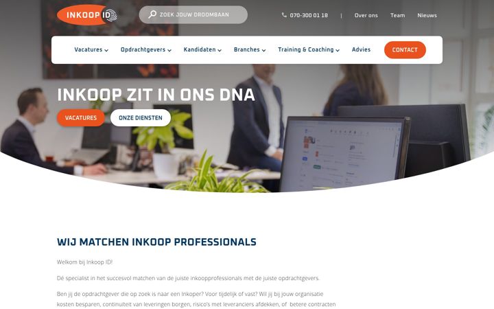 Screenshot of inkoopid.com