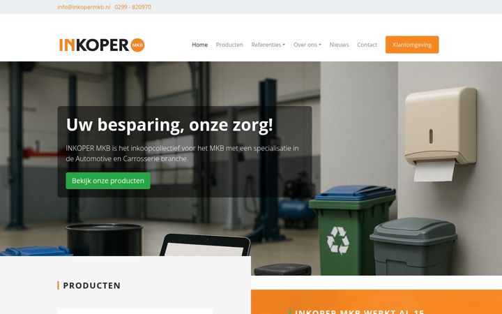 Captura de ecrã de inkopermkb.nl