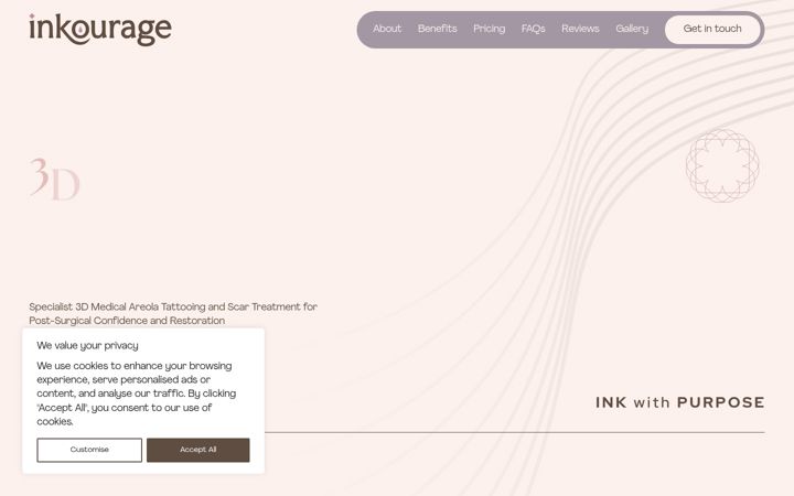 Screenshot of inkourage.co.uk
