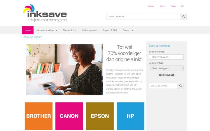 Screenshot of inksave.nl