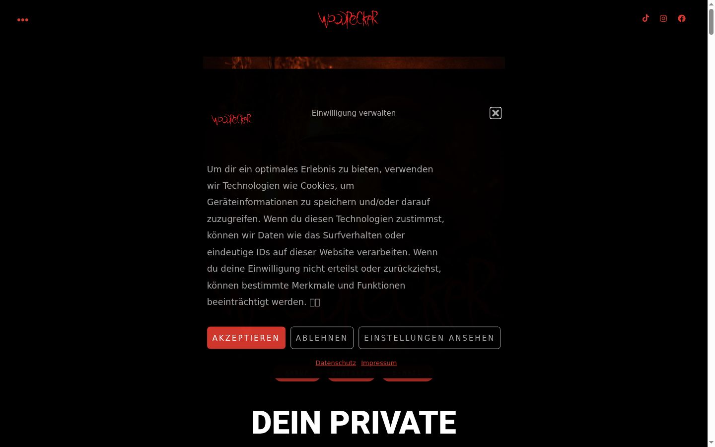 Zrzut ekranu banera zgody wyświetlanego przed jakąkolwiek interakcją