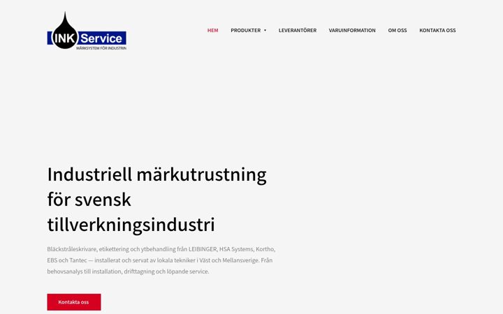 Screenshot του inkservice.se