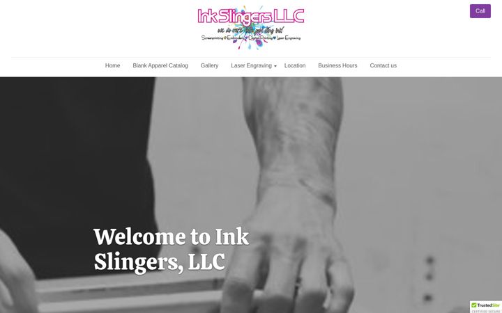 Screenshot of inkslingersllc.com