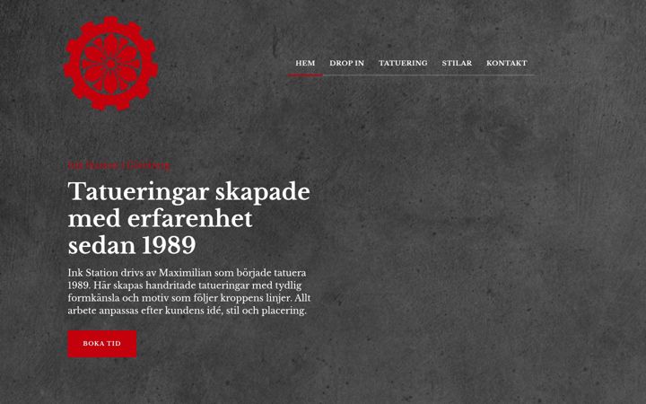 Screenshot van inkstation.nu