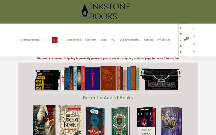 Screenshot of inkstonebooks.com