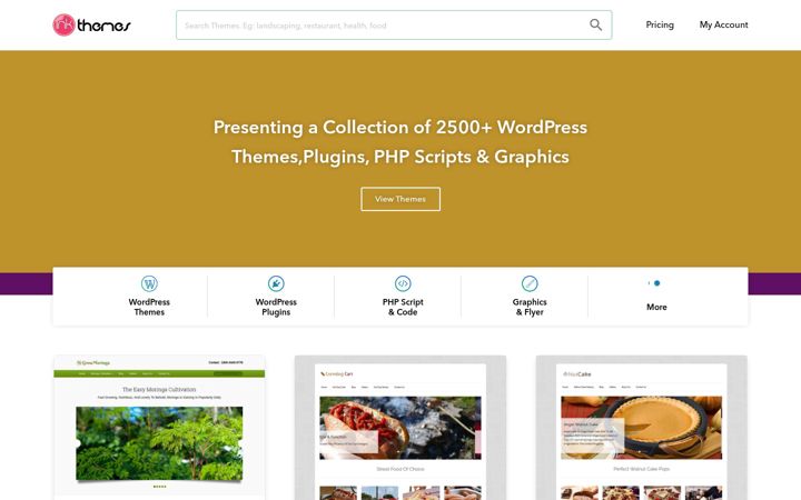 Screenshot of inkthemes.com
