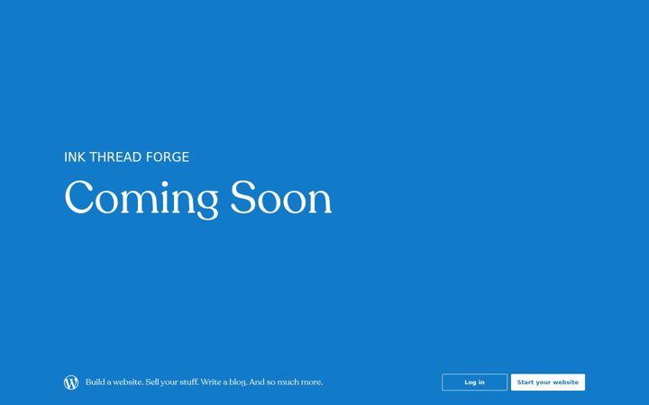 Screenshot of inkthreadforge.com