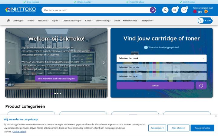Screenshot of inkttoko.nl