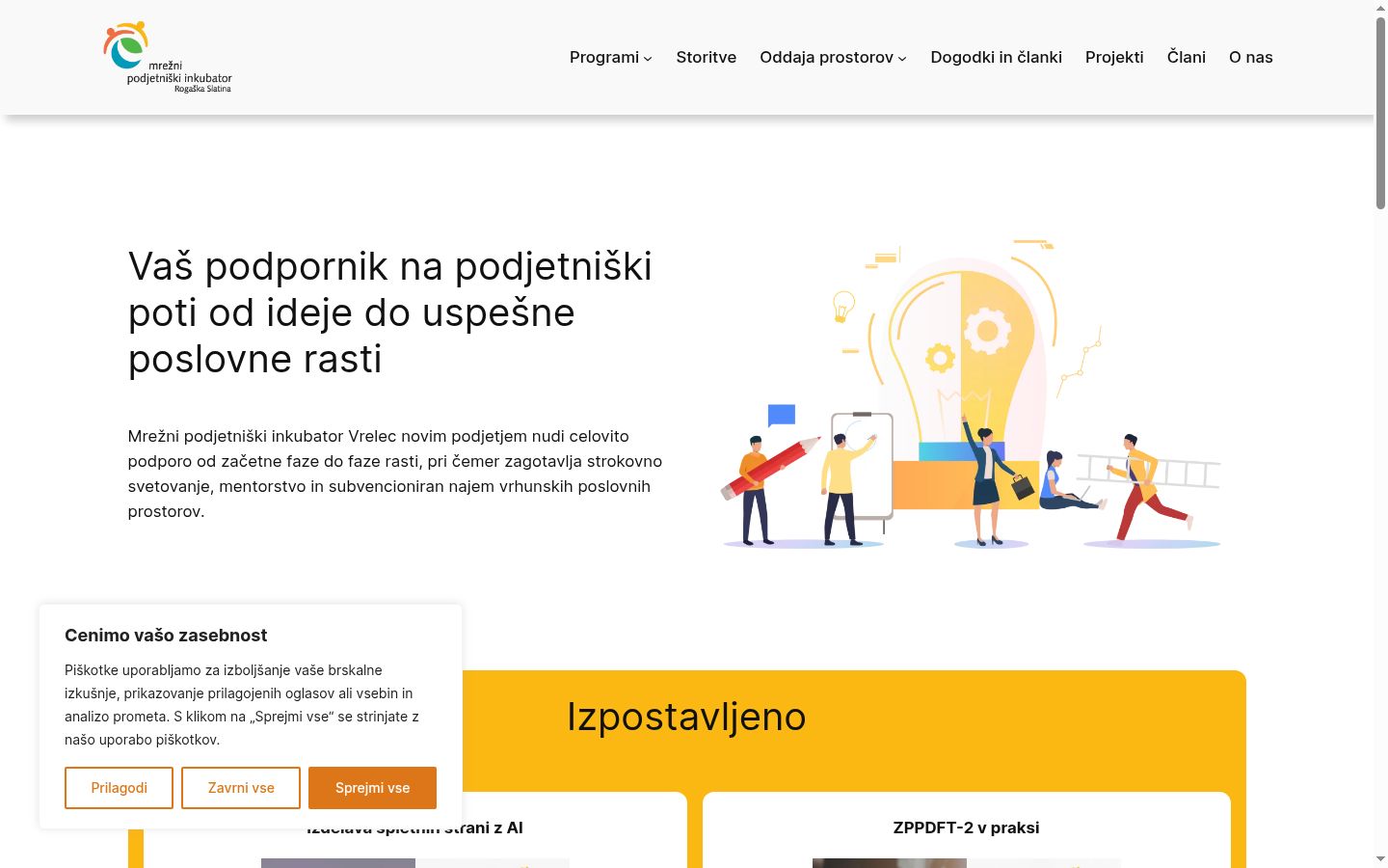 Screenshot tal-banner tal-kunsens muri qabel kwalunkwe interazzjoni