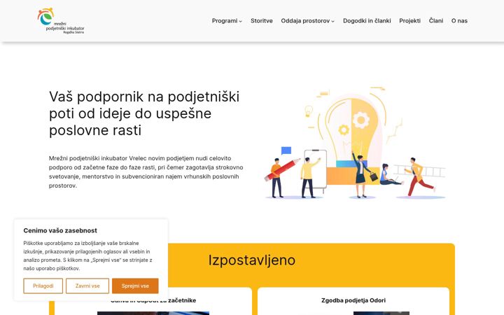 Snímek obrazovky inkubator-rs.si
