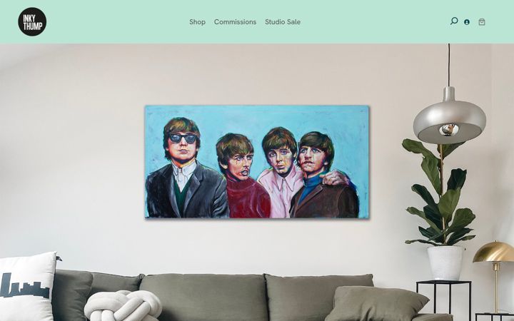 Screenshot of inkythump.com
