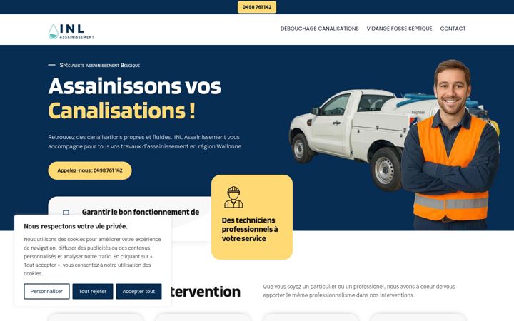 Screenshot of inl-assainissement.com