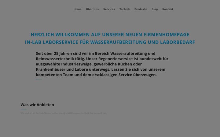 Screenshot of inlab-laborservice.de