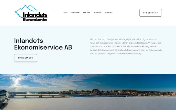 Screenshot stránky inlandetsekonomiservice.se