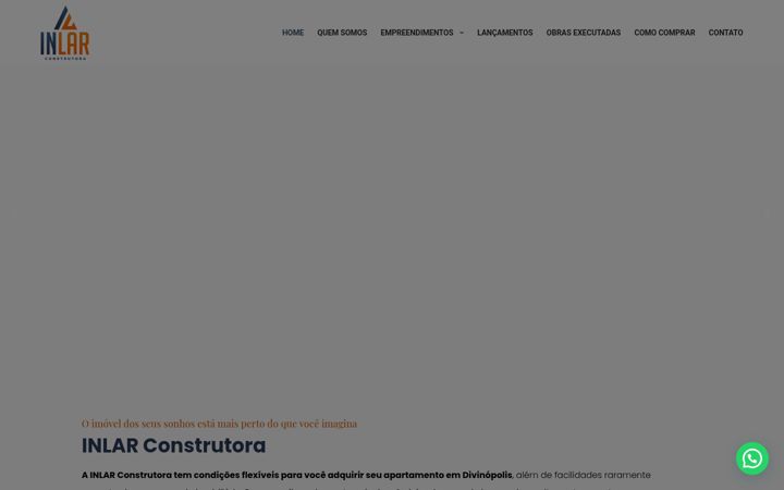 Screenshot of inlarconstrutora.com