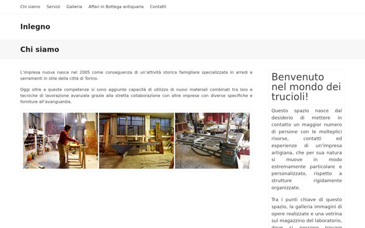 Screenshot of inlegno-to.com