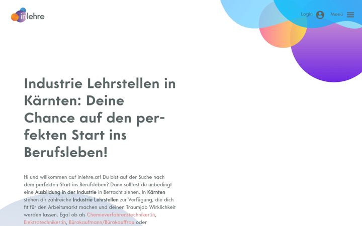 Screenshot of inlehre.at