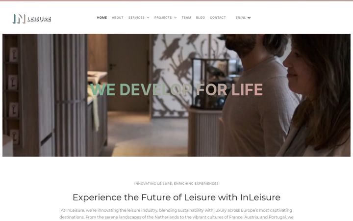 Screenshot of inleisure.nl