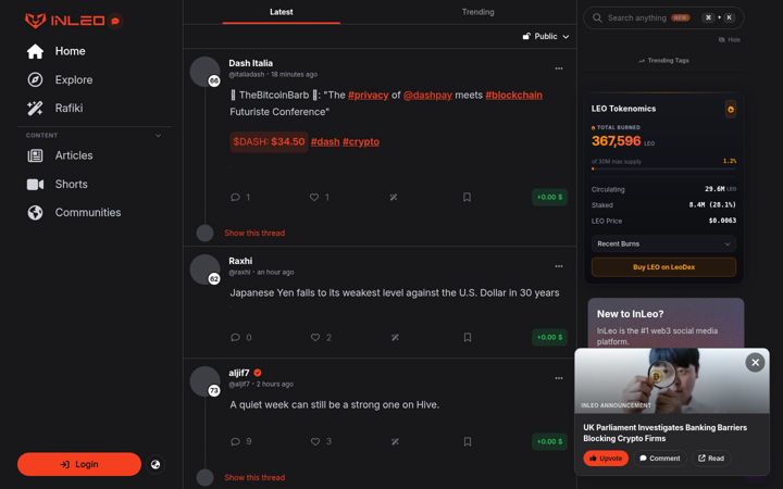 Zrzut ekranu inleo.io