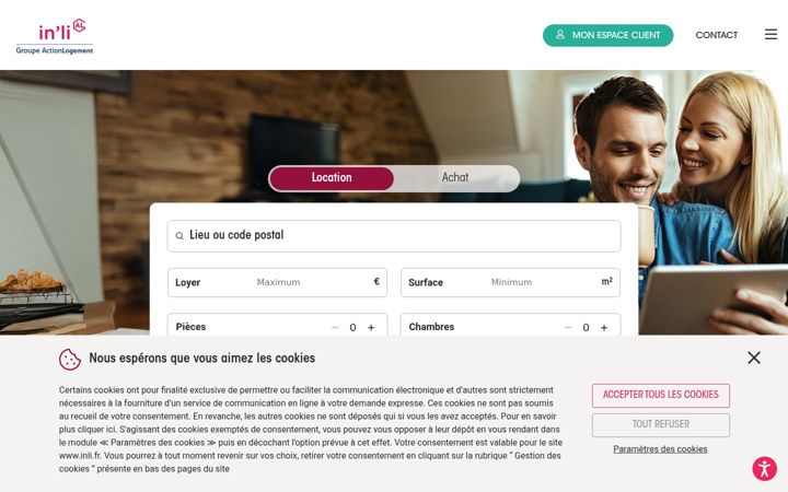 Screenshot of inli.fr