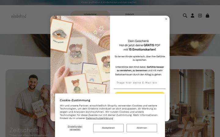 Screenshot of inliebekind.de