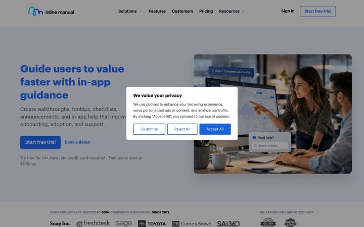 Kuvakaappaus sivustosta inlinemanual.com