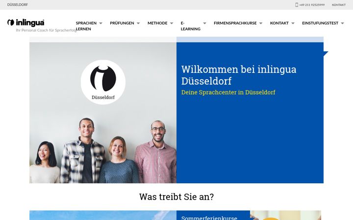 Screenshot of inlingua-duesseldorf.de