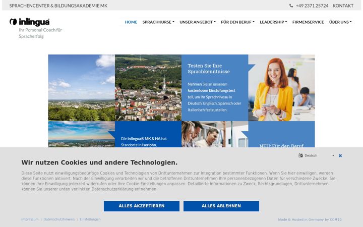 Screenshot of inlingua-iserlohn.de