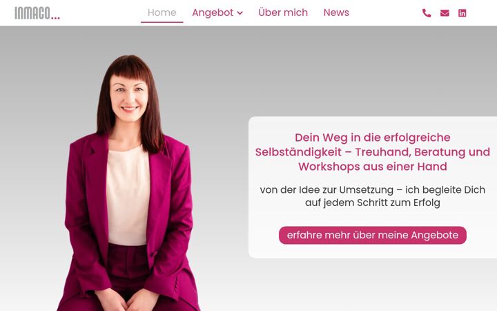 Screenshot of inmaco-consulting.ch