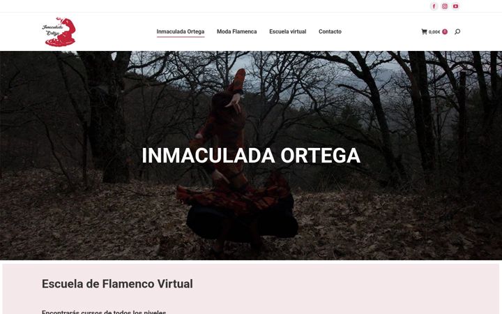Screenshot of inmaculadaortega.com