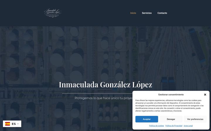 Екранна снимка на inmagonzalezjuridico.com