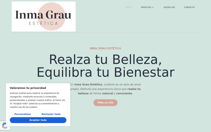 Screenshot of inmagrauestetica.es