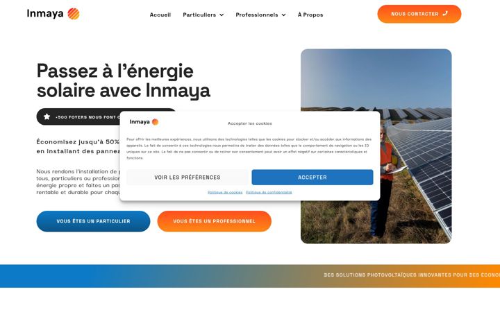 Screenshot of inmaya.net