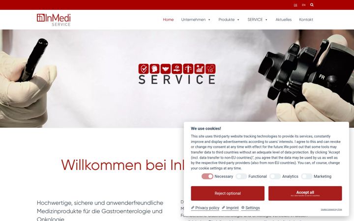 Screenshot of inmedi-service.com