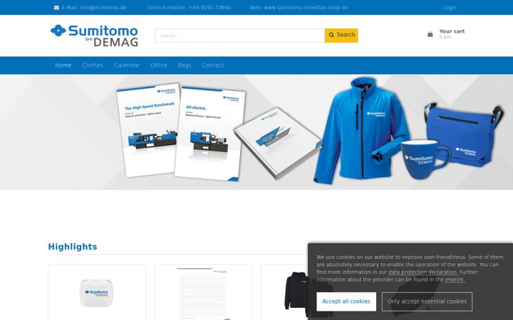 Screenshot of inmedias-shop.de