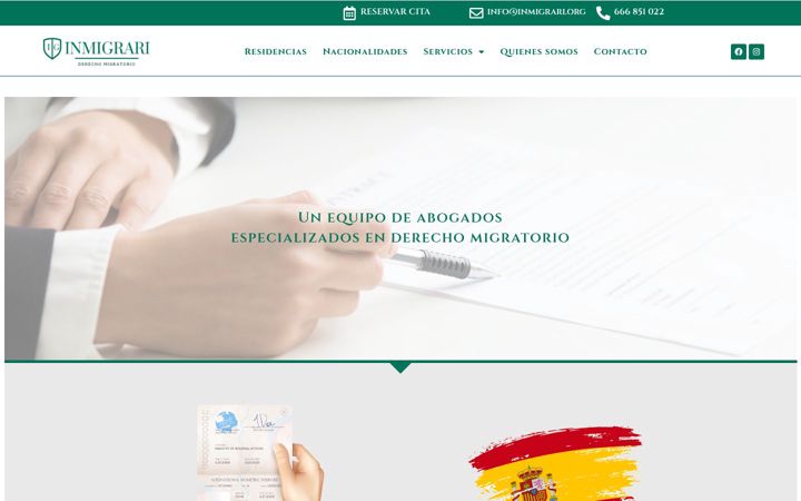 Screenshot of inmigrari.org