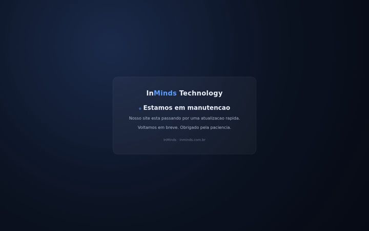Screenshot of inminds.com.br