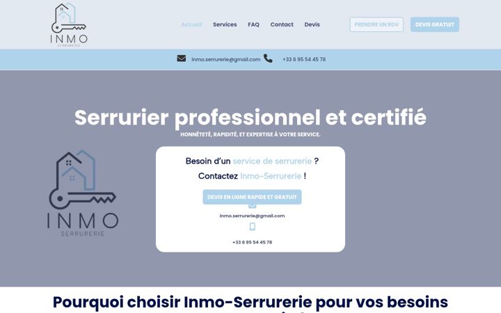 Screenshot of inmo-serrurerie.fr