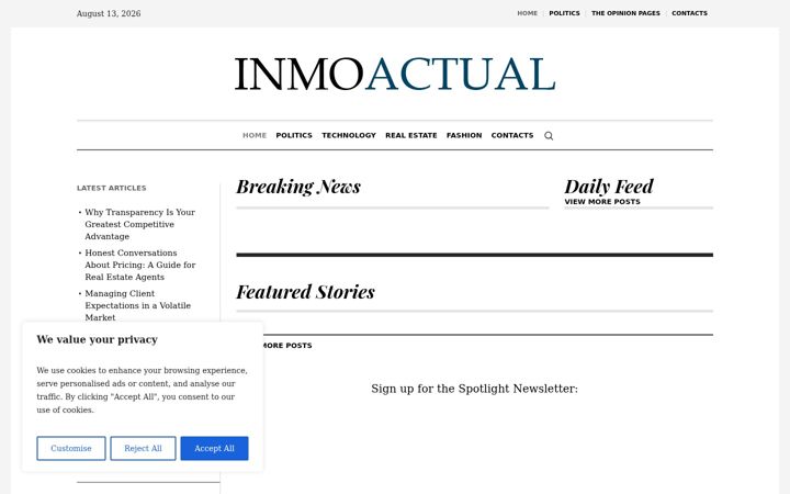 Screenshot of inmoactual.com