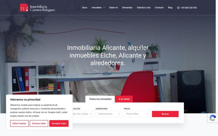 Screenshot of inmobalaguer.com