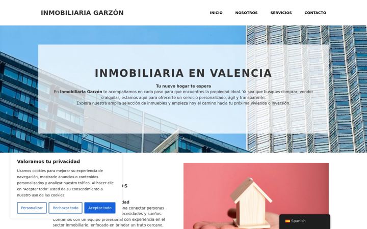 Screenshot of inmobiliaria-garzon.es
