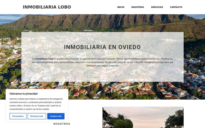 Screenshot of inmobiliaria-lobo.es