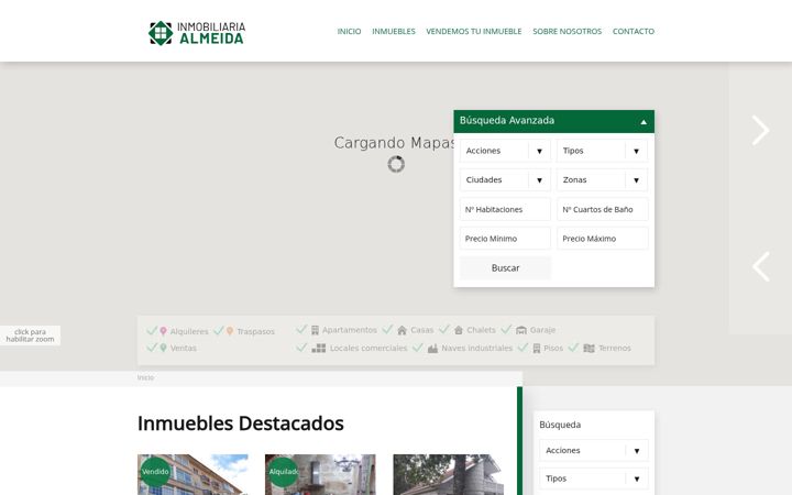 Screenshot of inmobiliariaalmeida.es