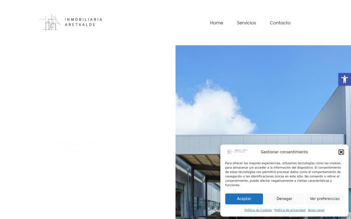 Screenshot of inmobiliariaaretxalde.com