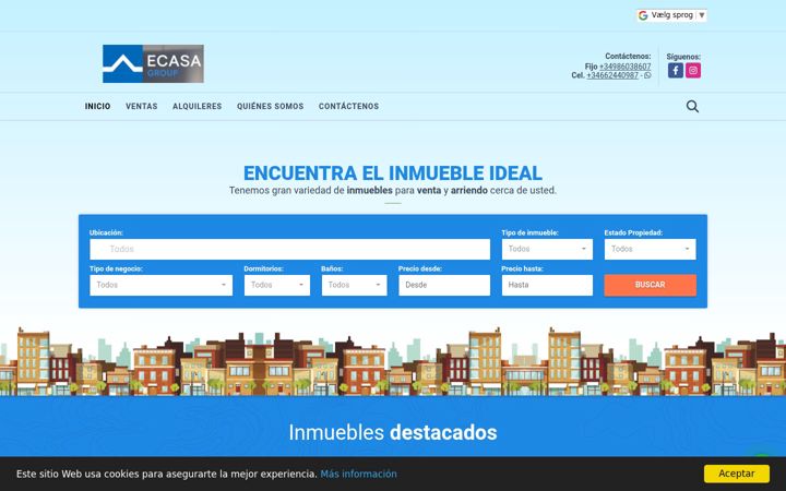 Screenshot of inmobiliariaecasa.com