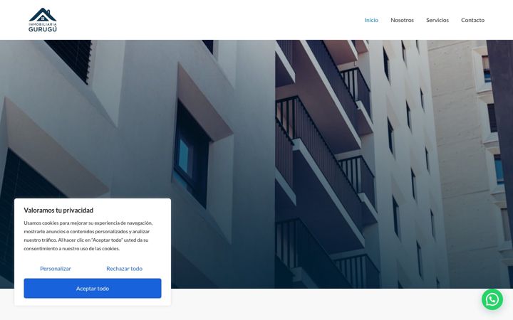 Screenshot of inmobiliariagurugu.es